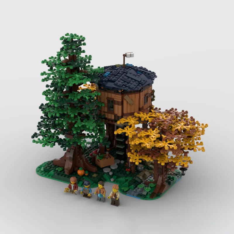 3032 قطعة MOC شجرة البيت 3 1 حزمة مغامر نموذج اللبنات البناء DIY بها بنفسك لعبة إبداعية الطوب هدية الكريسماس للأطفال #5