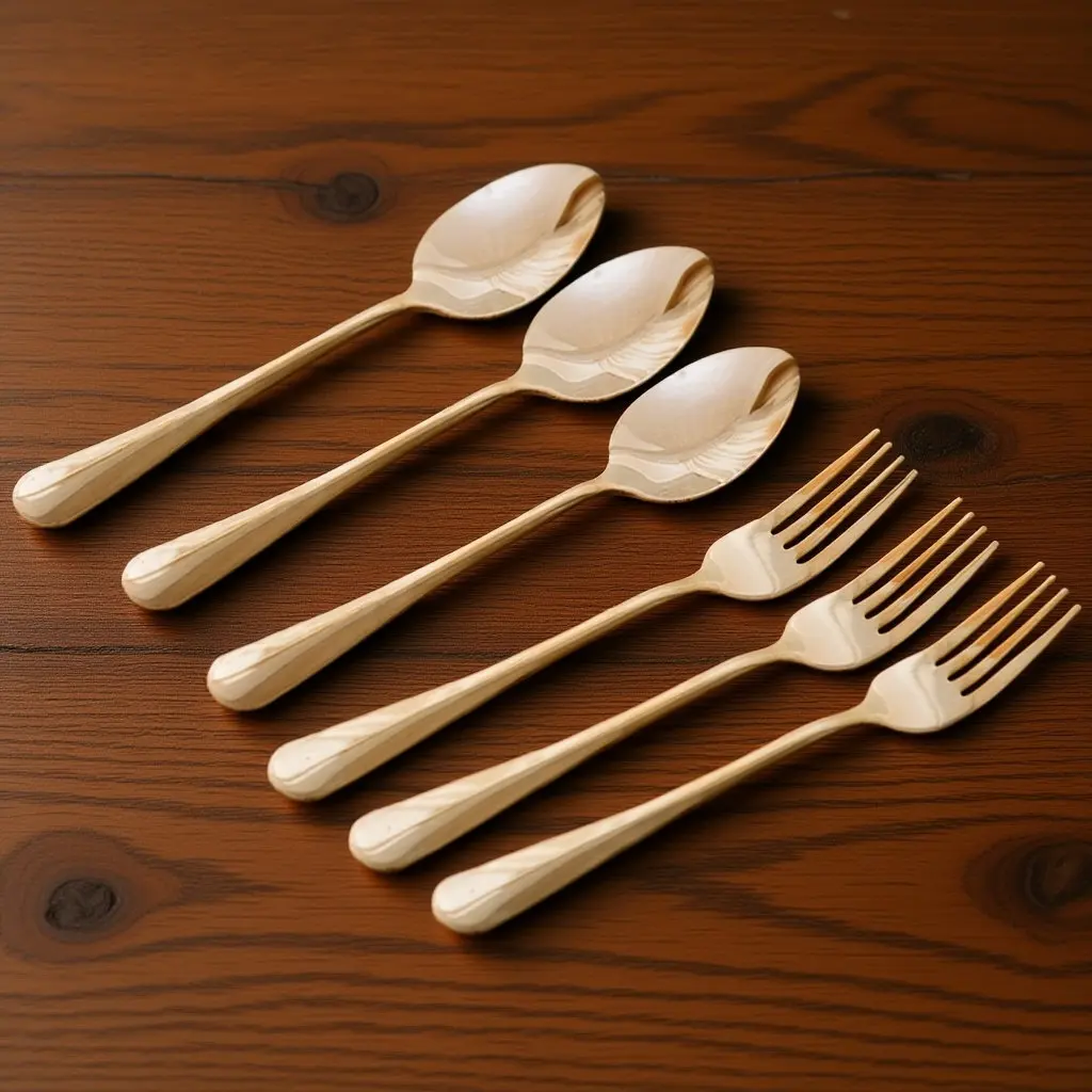 

6Pcs Kids Stainless Steel Spoon Fork Set Ergonomic Toddler Utensils Dishwasher Safe Flatware Set for School Lunch Travel