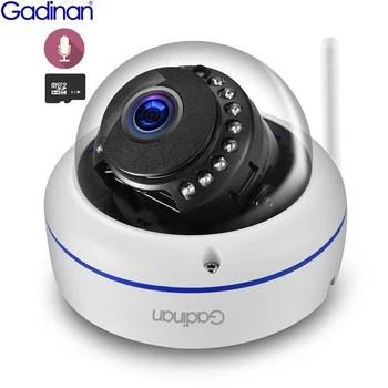 Gadinan Outdoor Metal Mini Dome Camera WiFi Wireless Audio Waterproof 5MP 3MP Camera
