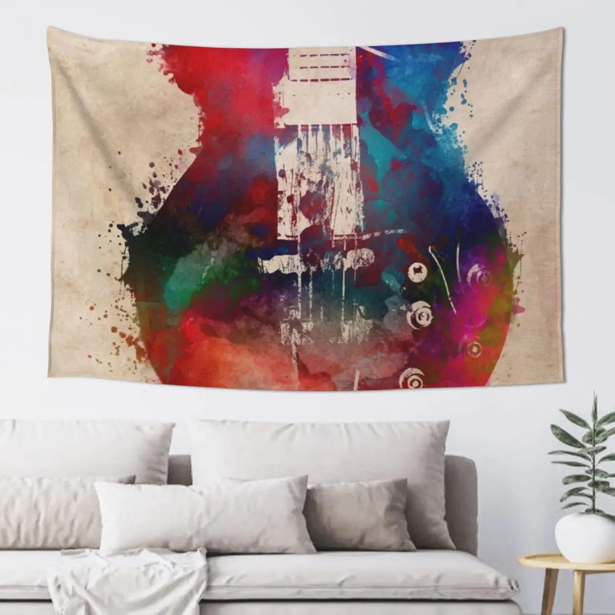 

guitar art 6 #guitar #music Tapestry Bedroom Decor Aesthetic Wallpapers Home Decor Tapestry