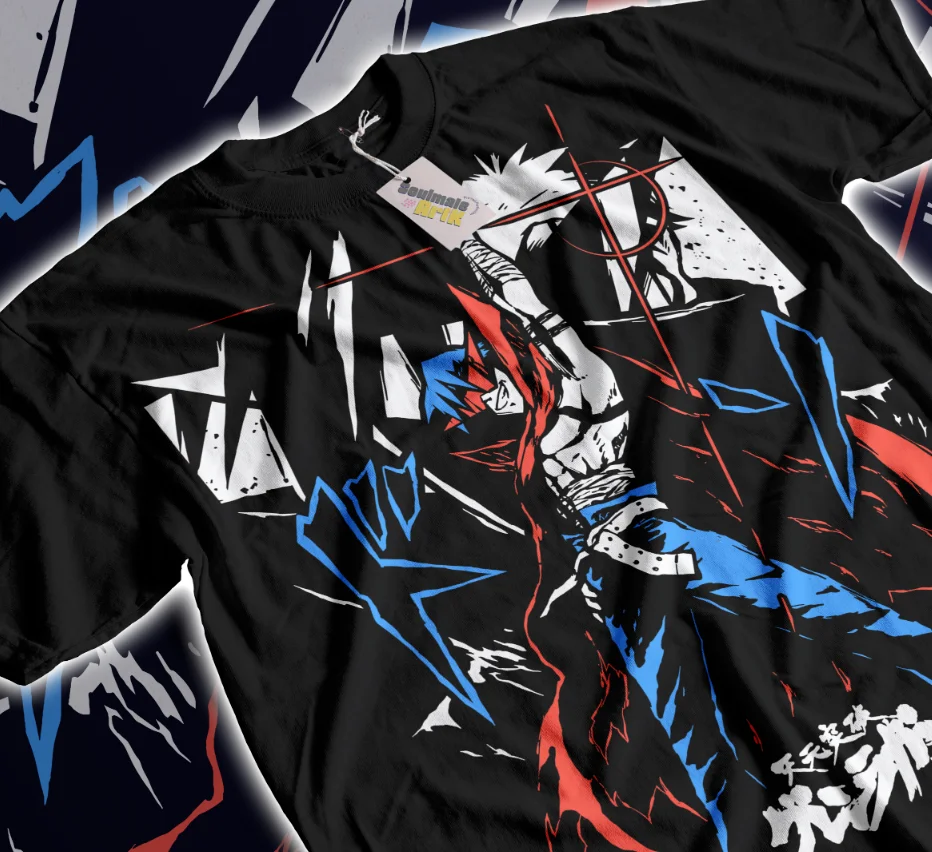 Tengen Toppa T-shirt Gurren Lagann Kamina Anime Simon Sweater Shirt Soft Tee