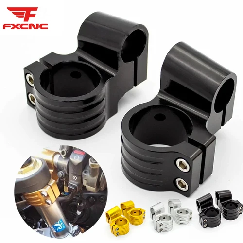 Imagen 1 del producto 33 35 36 37 41 43 45 46 47 48 50 51 52 53mm 7/8 ""Universal CNC motocicleta 1"" manillar elevado Clip en abrazaderas de cabezales