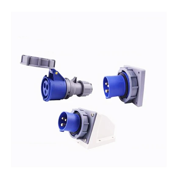 IP67 Waterproof Industrial Apparatus Reverse Plug 16A 32A 3Pole 4Pole 5Pin Wall Mount Plug Panel Mount Plug Connector 220 380V