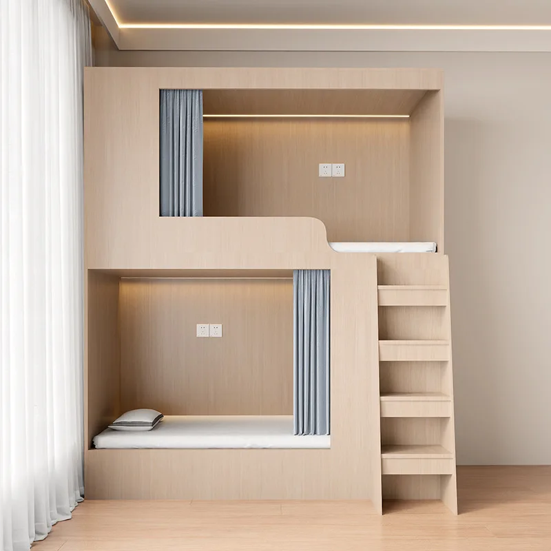 High and low beds Upper and lower beds Staff dormitory School Upper and lower bunk beds