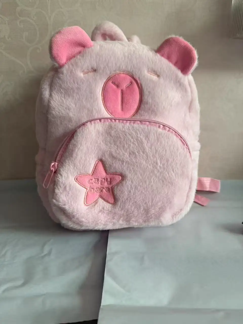 كابيبارا حقيبة ظهر قطيفة Kawaii موضة بلوشي دمية الفراء حقيبة الأطفال حقيبة كتف حقيبة صغيرة حقائب هدايا لصديقتك