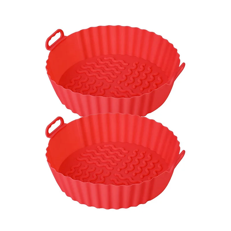 Silicone Air Fryer Liners, Air Fryer Silicone Pot Basket, Reusable Air Fryer Accessories Baking Parchment Paper