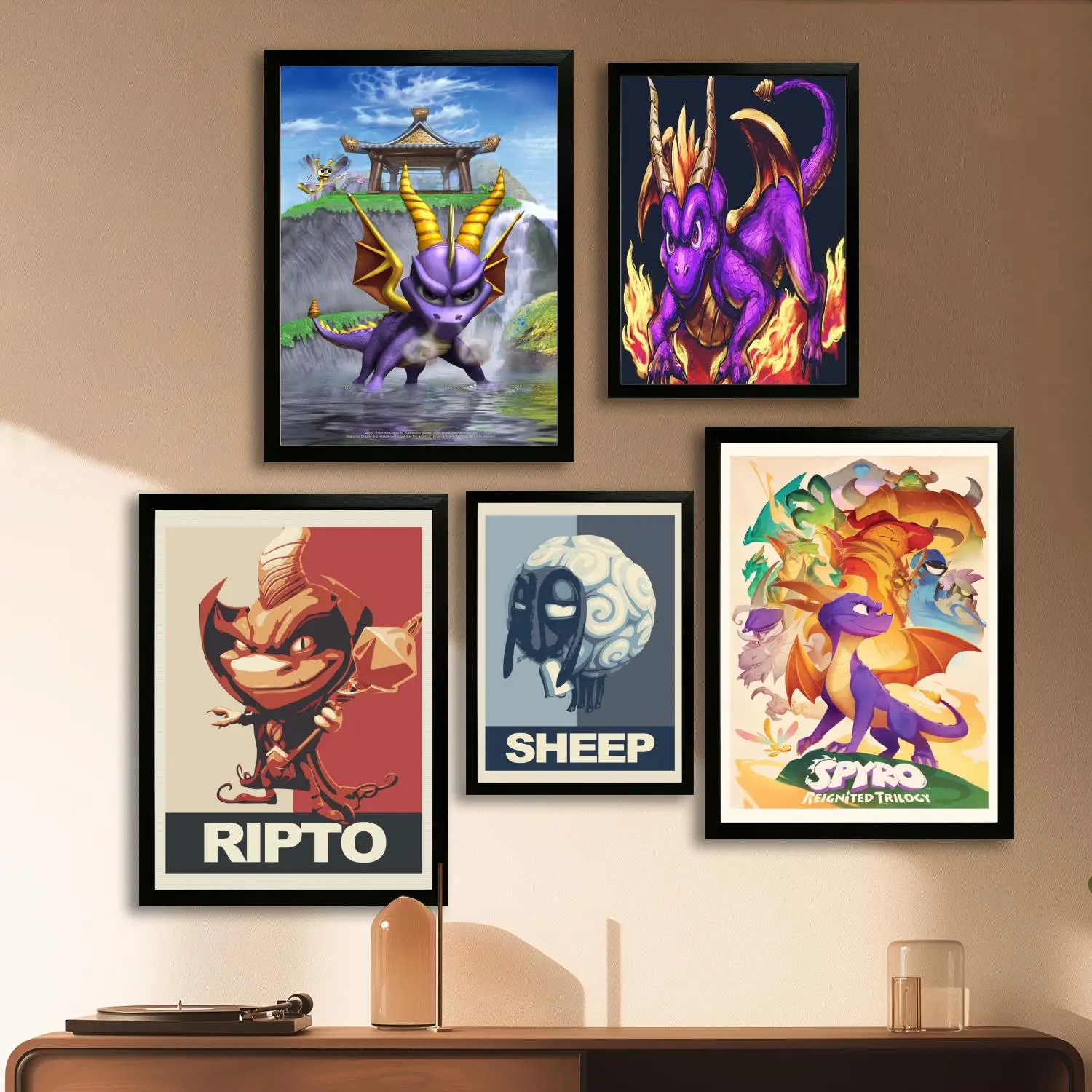 

Spyro Reignited Trilogy Game Canvas Art Poster, настенная художественная картина с принтом, современные постеры для семейной спальни, декоративная живопись