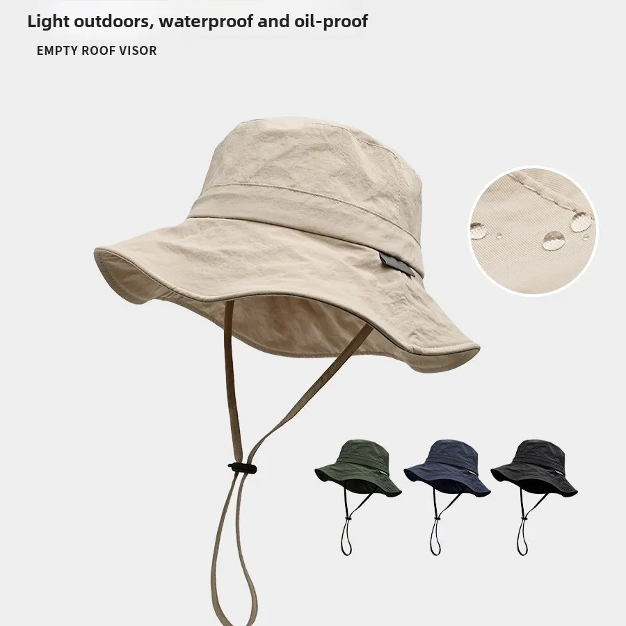 Summer Waterproof Quick-drying Fisherman's Hat Men and Women Outdoor Fishing Camping Mountaineering Hat Sun Protection Hat