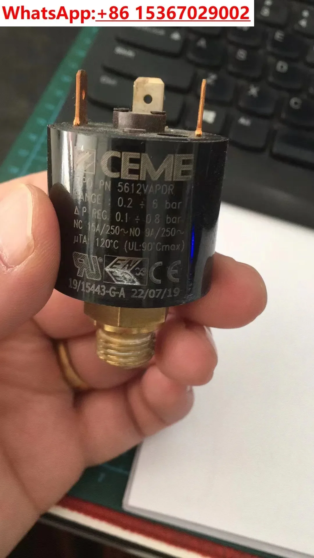 Steam pressure switch PN5612 VAP-DR PN5611, PC5410, PC5411/VAP