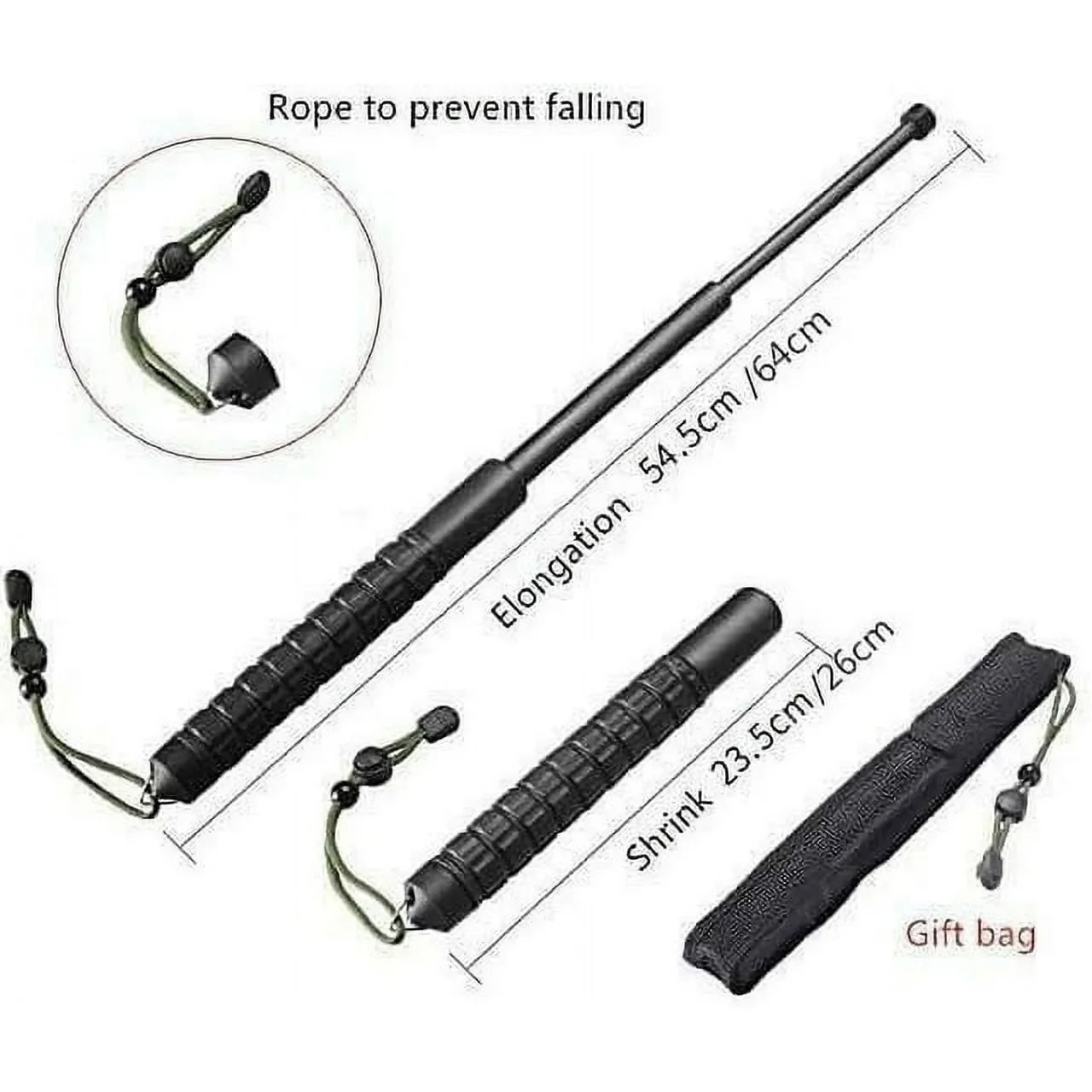 Telescopic Three-Section Hiking Telescopic Sticks Furniture Tools Gift For Men boyfriend gift