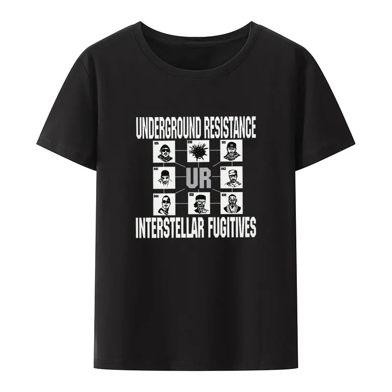 Underground Resistance,Detroit Techno,Pioneers,Jeff Mills,Robert Hood,Acid House T-Shirt Short Sleeve Top Tee