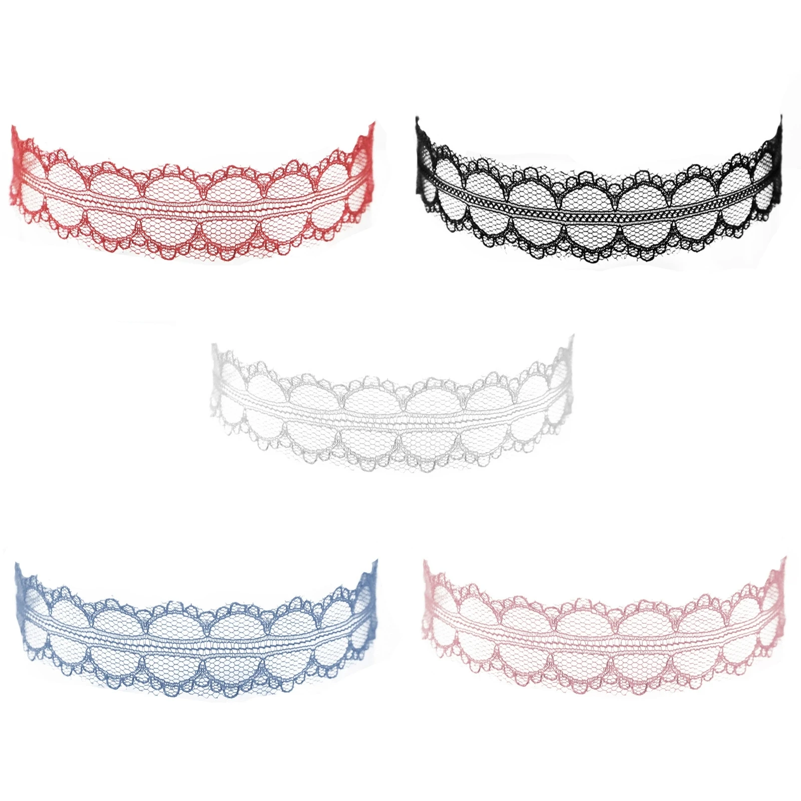 الكورية لطيف Y2K الملونة الدانتيل المختنق قلادة للنساء فتاة القوطية الجمالية خمر مجوهرات الحفلات زينة اكسسوارات هدية