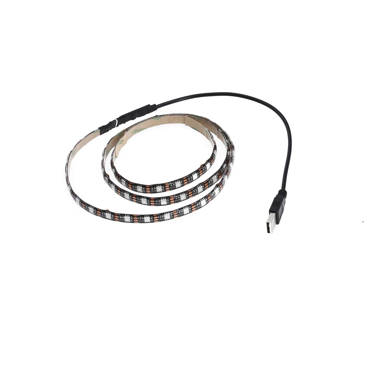

1m 5050 SMD Rope Light Waterproof Flexible RGB LED Strip Light with USB Control Cable for Closet Outdoor Lighting