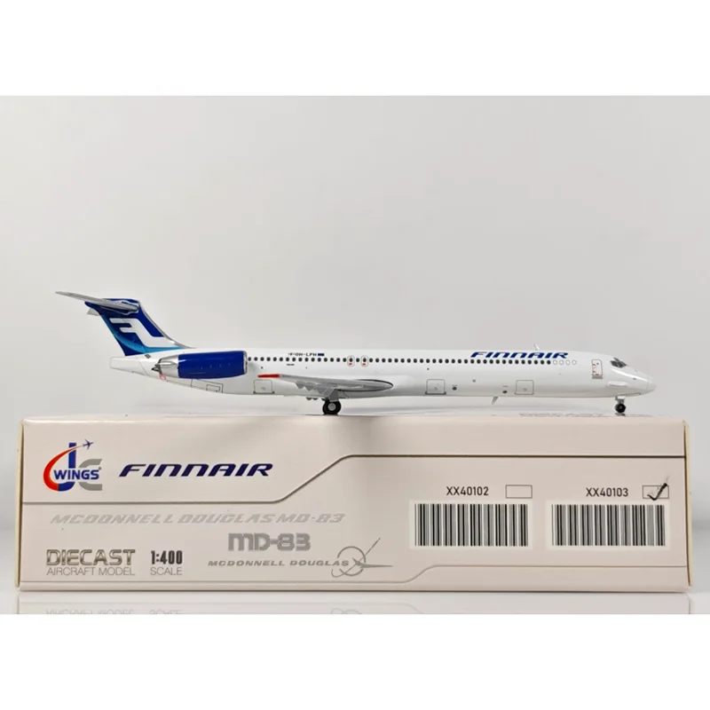 JC Wings Diecast 1/400 Finnair MD-83 OH-LPH Model Samolotu ze Stopu Metalu, Kolekcja Ozdób