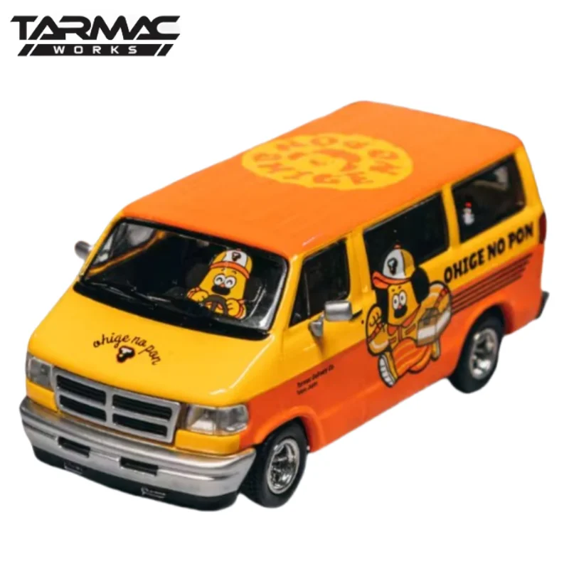 

In stock 1:64 Dodge Van OHIGE no PON cartoon-painted die-cast alloy car model, boy holiday gift toy, adult decorative item.