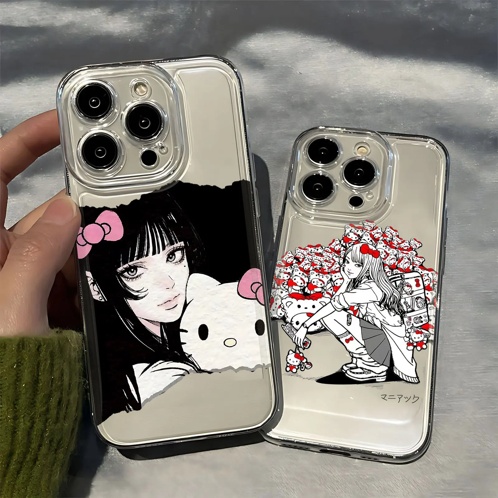 Anime Tomie Kawakamis Hello Kittys Phone Case for Oppo Realme C63 C65 C67 C55 C53 C35 C33 C31 C30 C20 C21Y 12 11 10 9 9i 4G 5G