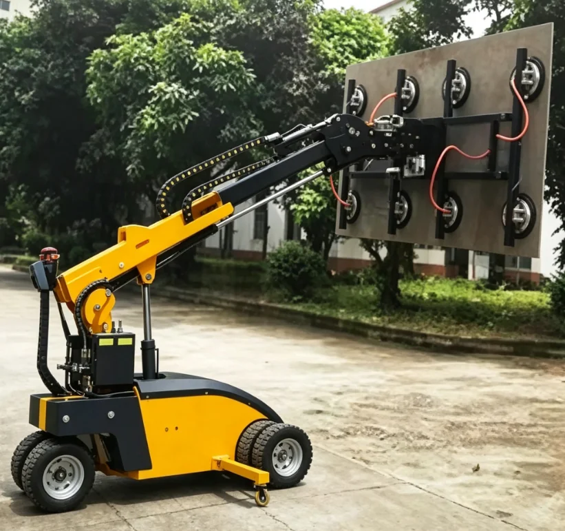 Customized Electric Glass Suction Cup Truck With 400kg Capacity For Glass Installation Truck