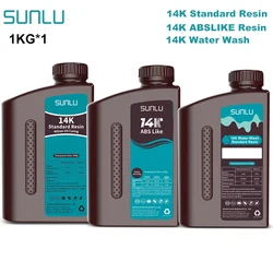 SUNLU 14K Standard/LIKE ABS/Water-Wash Resin 405nm 1KG For LCD 3D Printer Material For Fast Curing 405nm UV Photopolymer Resin