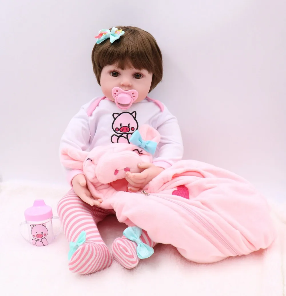 BZDOLL realistico 48 CM Silicone pieno corpo morbido ragazza ragazzo Reborn Baby Doll Alive 19 pollici principessa regalo di compleanno giocattolo