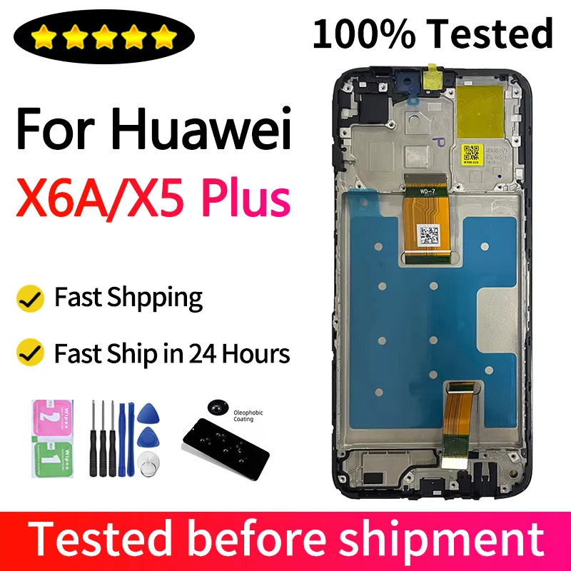 6.56\'\'New For Huawei Honor X6a WDY-LX1 LCD Display Touch Screen Digitizer For Honor X5 Plus WOD-LX1 LCD Replacement Parts