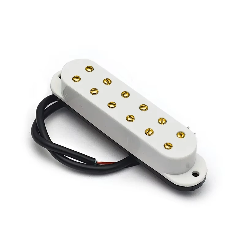 Best Offer 12 Adjustable Pole Piece Mini Humbucker ST-style Single Coil Pickup Size 9K 4 Conducts Output Coil Splitting Pickup