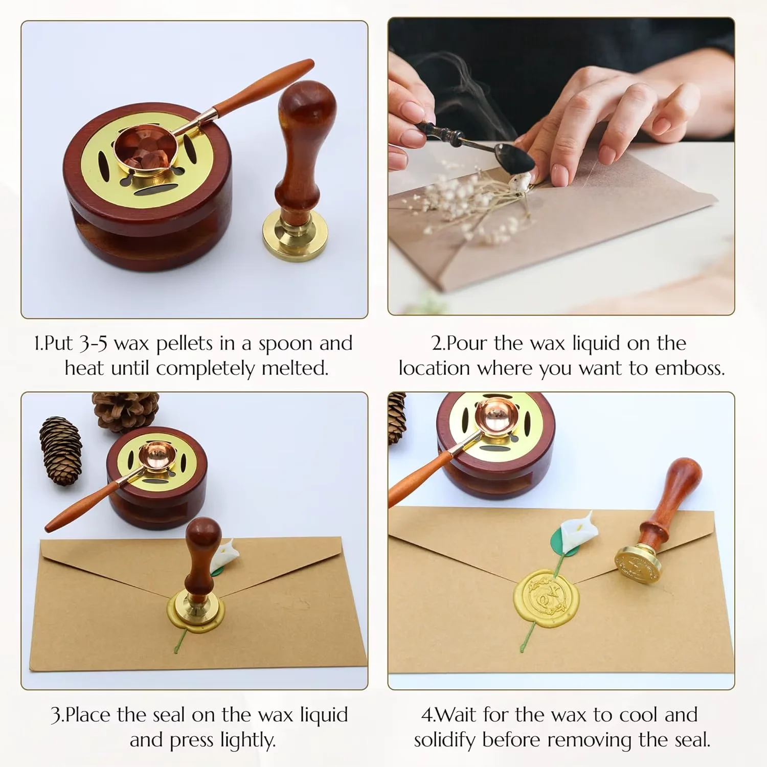 Perlengkapan Stempel Lilin Seg - Wax Seal Letter Kit ulasan dan harga