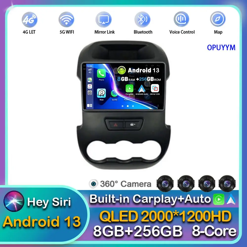 

Android 13 Carplay Auto 2din For Ford RANGER F-250 2011 - 2014 Car Radio Multimedia Video Player GPS Navigation Stereo WIFI+4G