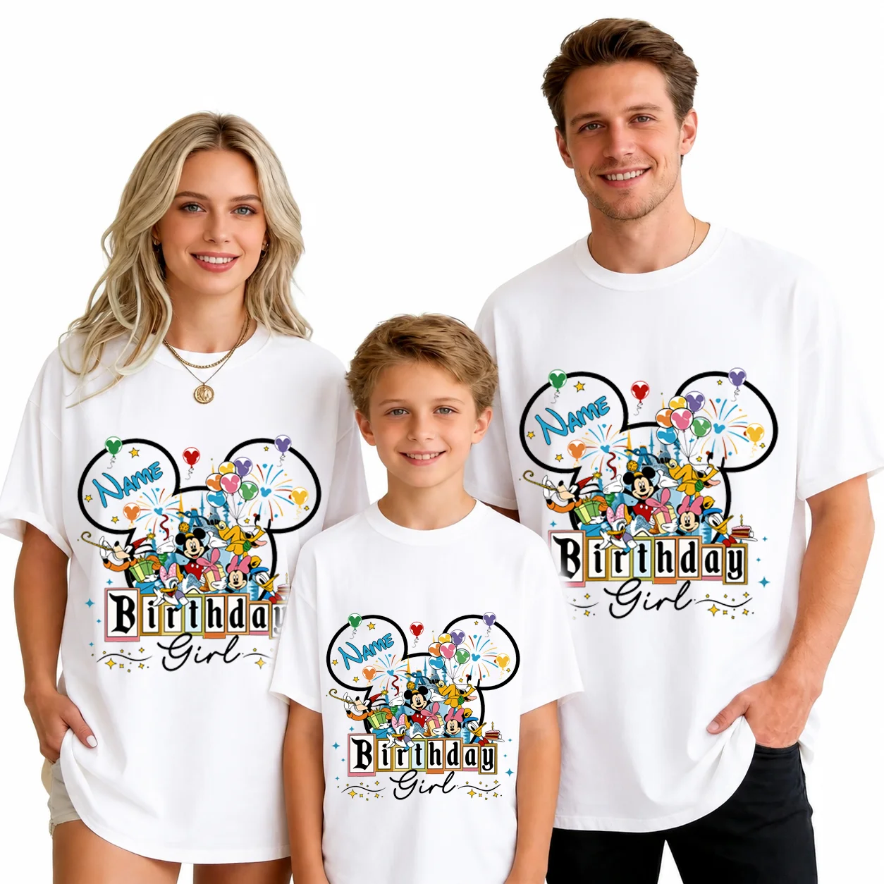 

2026 Summer Family Trip Graphic T-shirt Parent-child Family Adult Children Fashion Cotton Short-sleeved Loose Casual Shirt