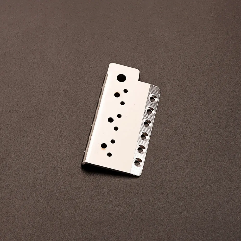 

6 String Electric Bridge Plate Metal Saddle Replacement Parts Accessories Tremolo .4Mm Spacing Bass Guitar Bridge Base