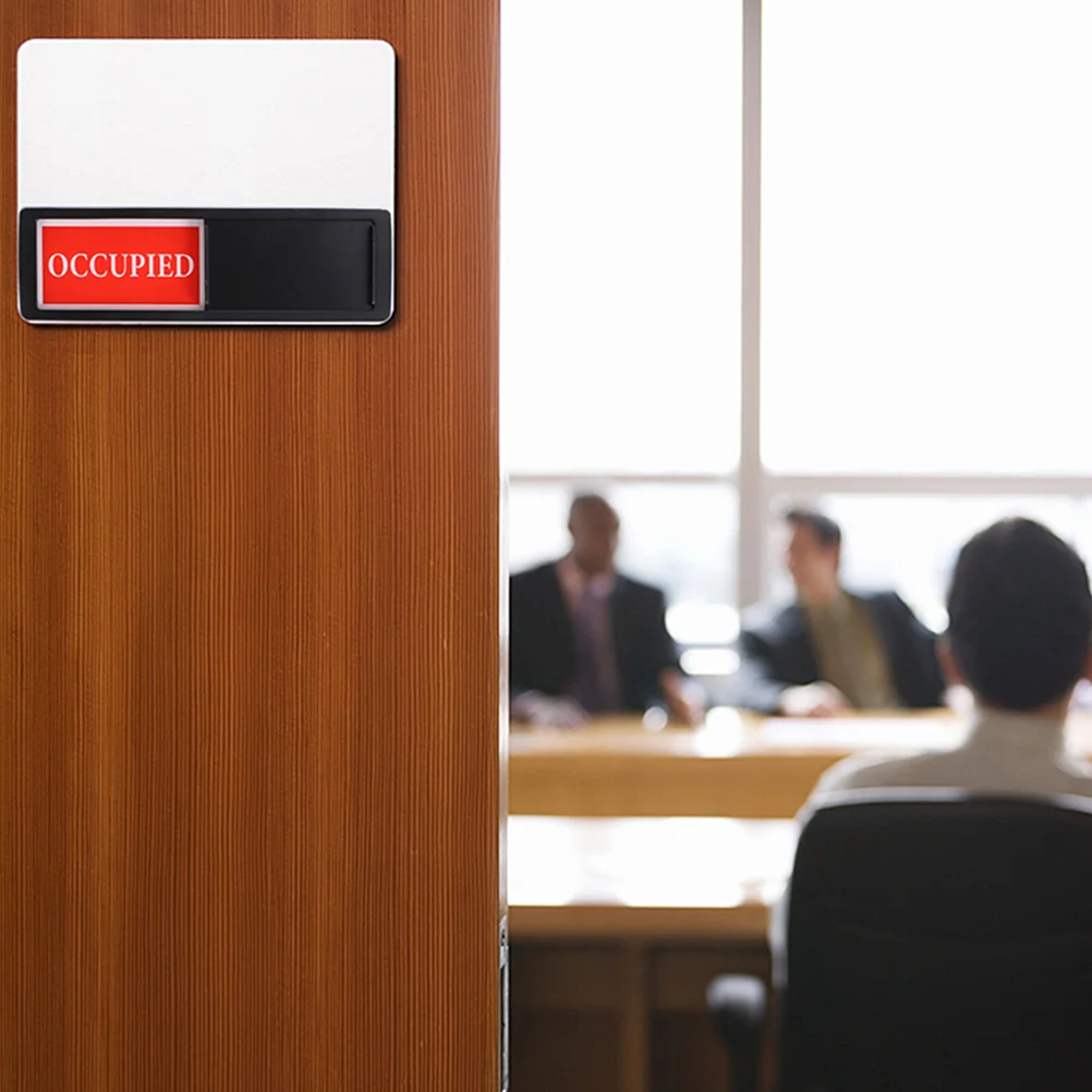 

Vacant Occupied Privacy Sign Magnet Office Door Decor Self Adhesive Indicator Slider Bathroom Restroom Meeting Room Door Signs