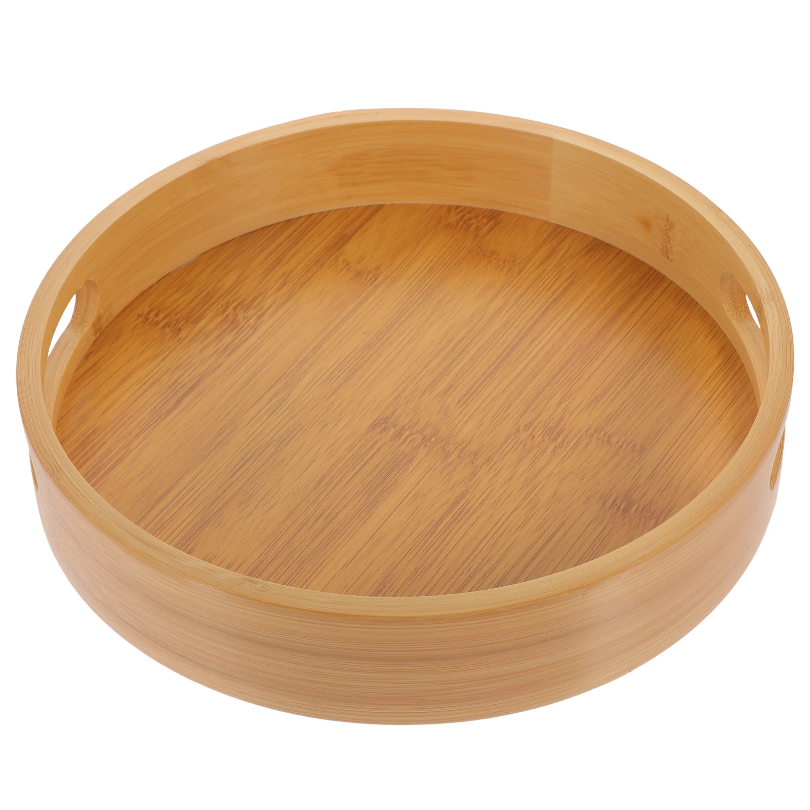 

Serving Round Coffee Table Decorative Food Storage Platter Multi-Functional Tea Household Rustic Style Snack Organizer Fruit