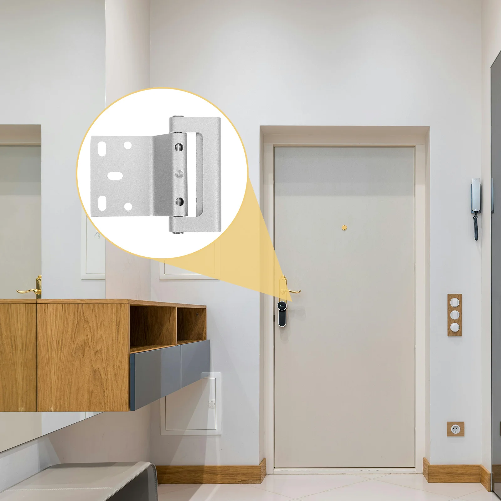 

Reinforcement Lock Aluminum Alloy Childproof Inside Door Latch For Bedroom Front Doors Extra Security Against Unauthorized