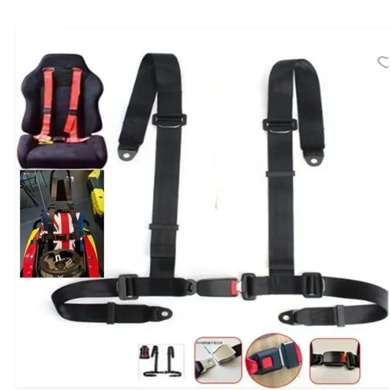 4 Point Fixing Mounting Quick Relea Bestseller Car Safety Racing Harness Seat Belt Sports Camlock Shoulder Strap W/ Nylon