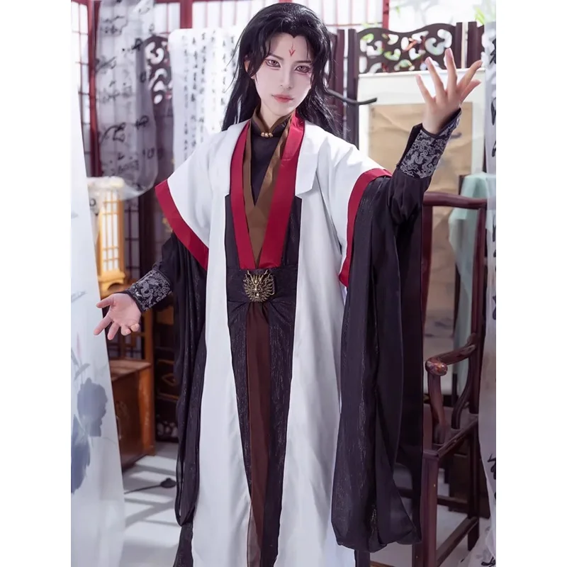 A Escória Vilão Sistema de Auto-Salvação Cosplay Fantasia, Shen Qingqiu, Luo BingHe, Fantasia Antiga, Peruca, Sapatos, Prop para Festa de Halloween