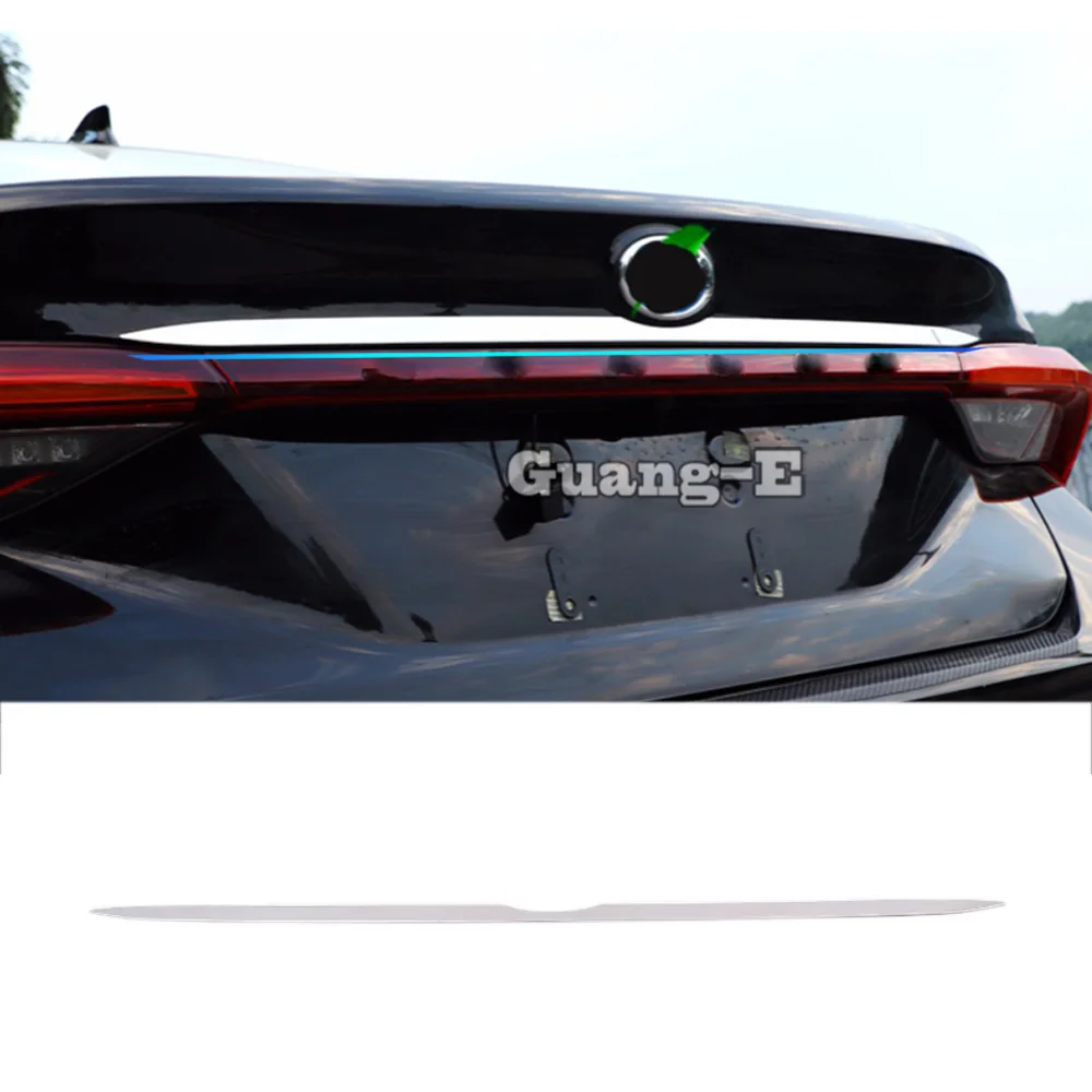 

For Toyota Avalon XX50 2019 2020 2021 2022 2023 2024 Body Cover Abs Chrome Rear Back Door Trunk Tailgate Frame Plate Trim 1pcs