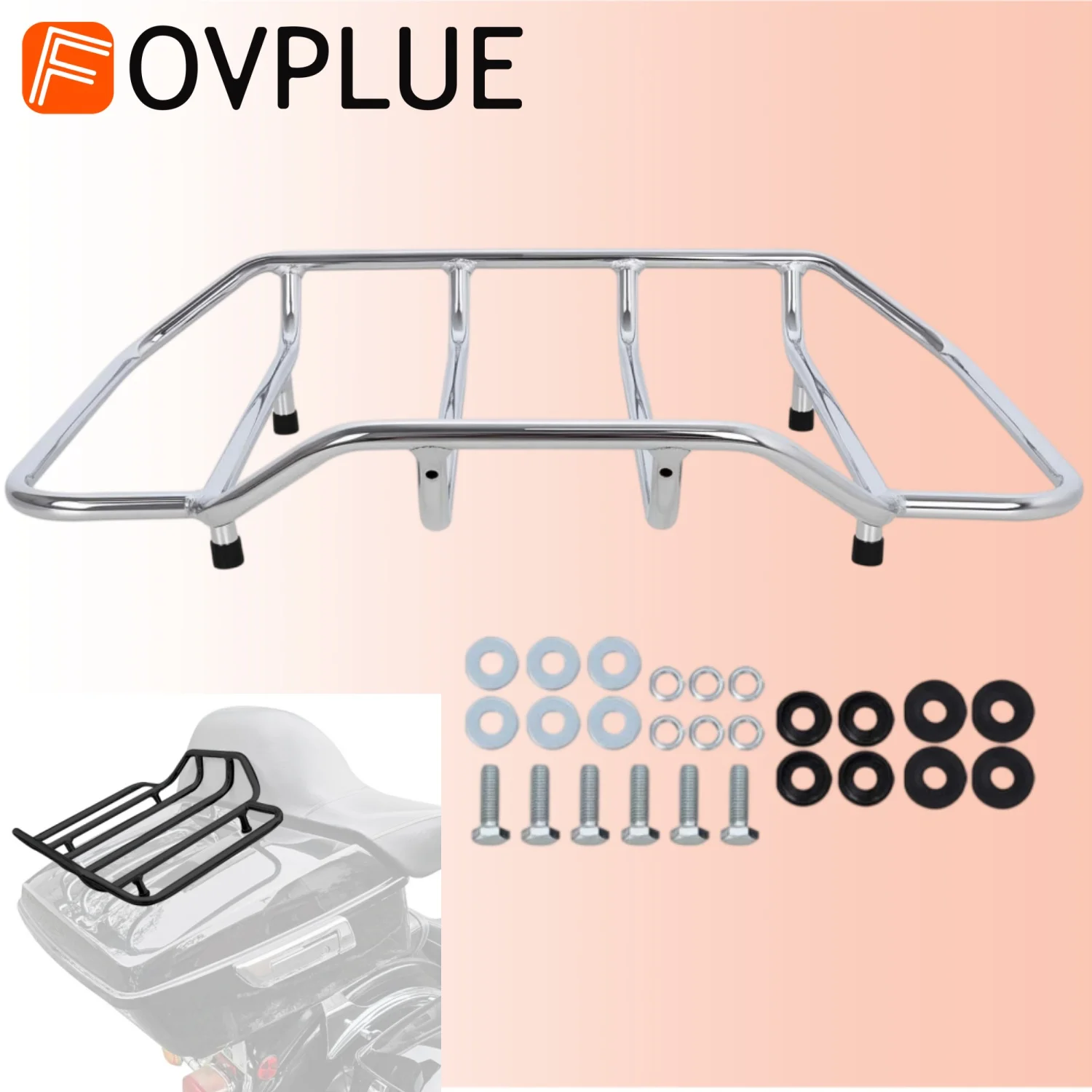 Motorcycle Top Rack accessories Tour Pack trunk Luggage Rack For Harley Touring CVO Road King Street Electra Glide Ultra Limited