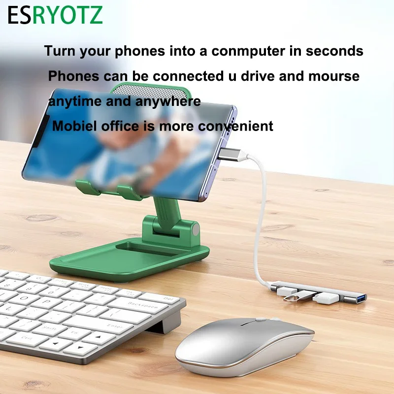 USB Type C HUB MINI USB2/3 Multi 4 Port 4 in 1 Aluminum Alloy Splitter Adapter OTG For Samsung Macbook Pro Air PC Notebook