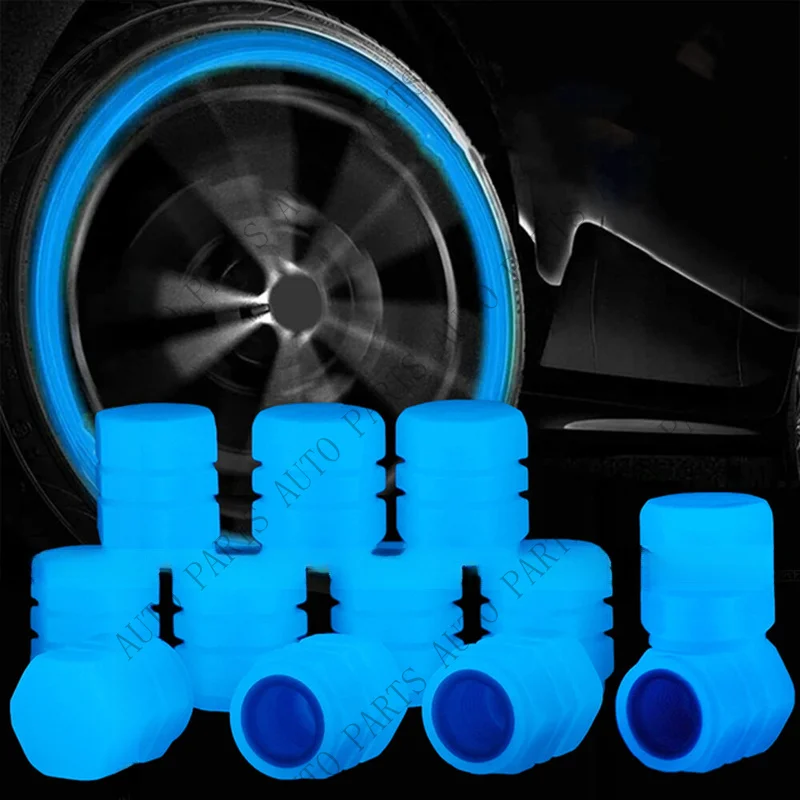 A+ for 12X Universal Glowing in Dark Fluorescent Car Tire Valve Caps Cover Accessories view 2