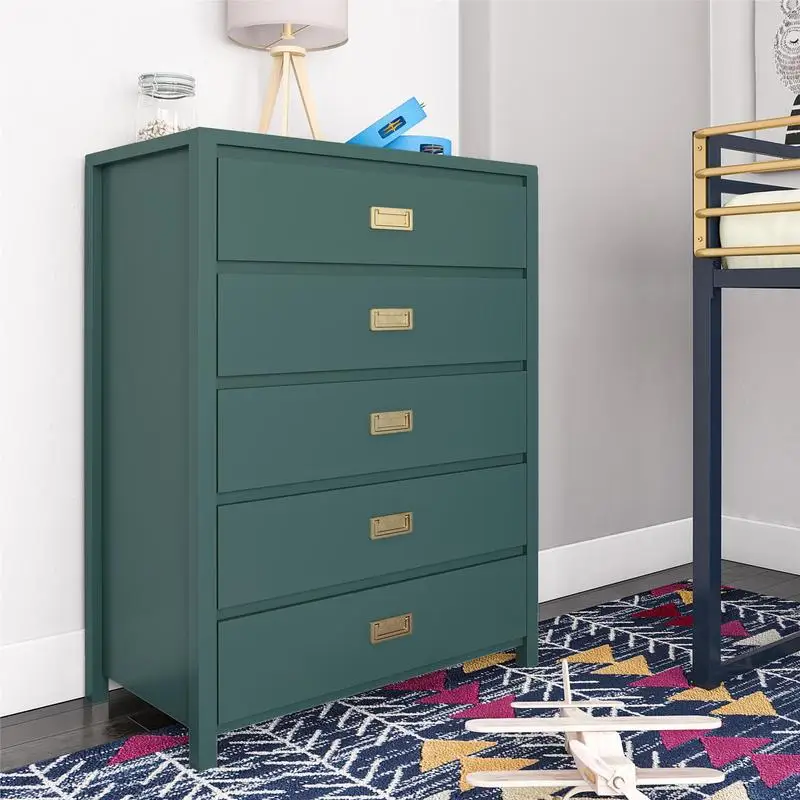 

Kids' 5-Drawer Dresser, Modern Storage Organizer for Children's Room, Stylish Furniture for Bedroom or Playroom