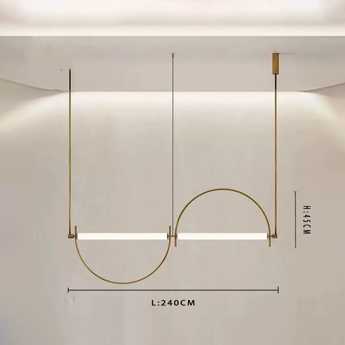 Minimalistisch design hangende led-kroonluchters hanglampen voor woonkamer kantoor slaapkamer binnen huis villa