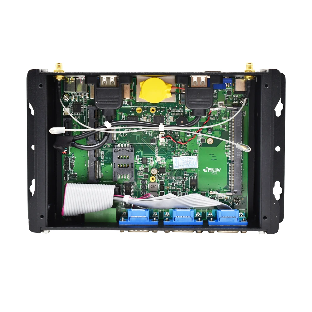 TOPTON Fanless Industrial Mini PC Desktop Computer Cele ron J1900 3965U Core i3 7167U 6 * COM Thin Client