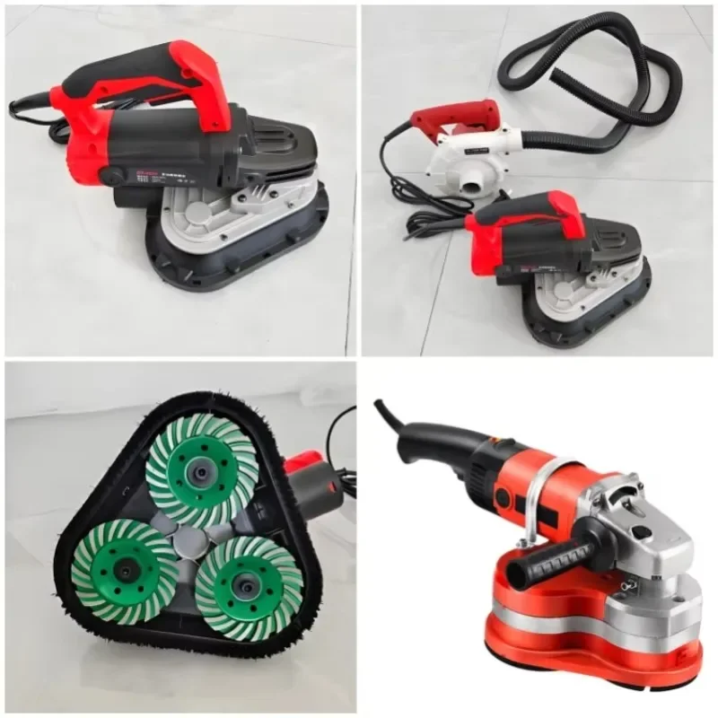 Customized Concrete Floor Grinder Machine with Three Heads Concrete Surface Polishing Angle Grinder