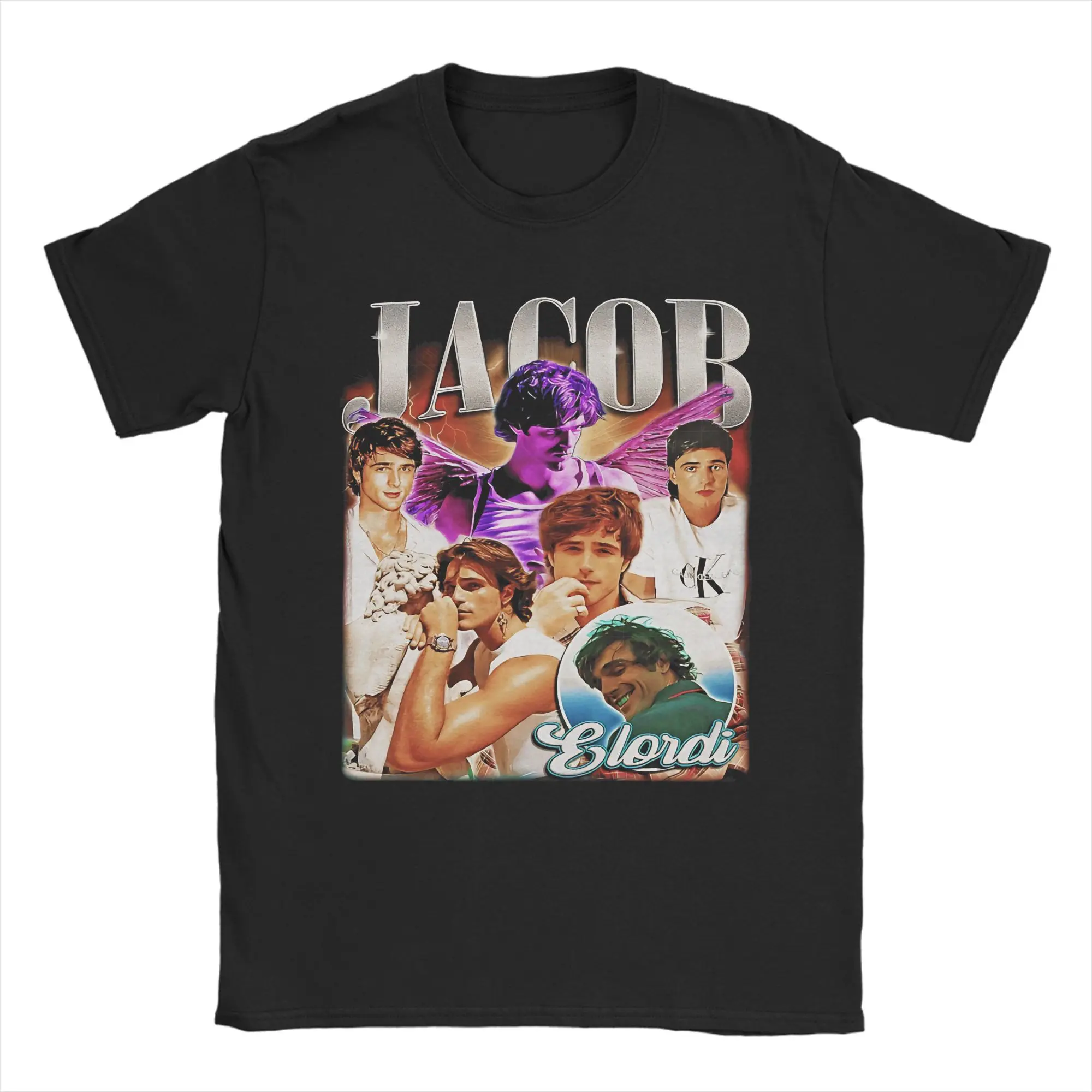 Adorable Jacob Elordi  T-Shirt Men  Streetwear T-Shirts Beach O Neck Harajuku Tee Shirt Print Big Size Tops