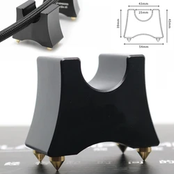New Cable Tray HIFI Hold Speaker Power Wire Cable Tray Stand Spike Support Frame Aluminum Trailing Pad Absorber Audio Spikes