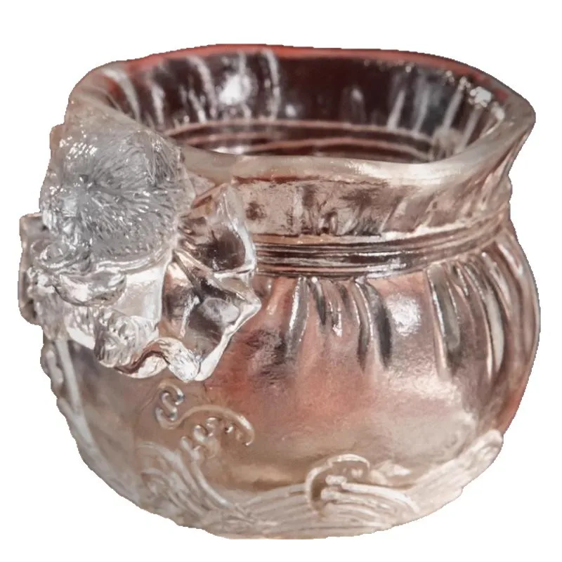Ancient lost wax casting glass cup, lucky cup