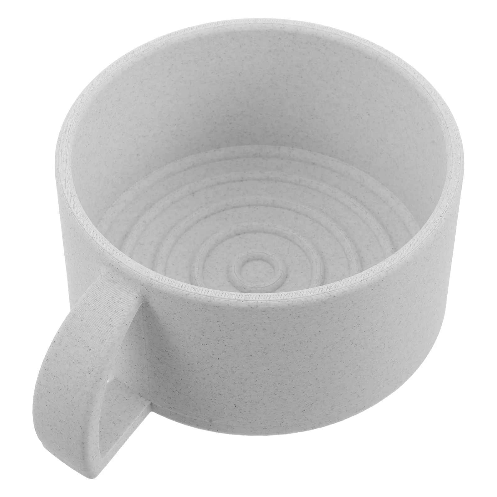 Mug White 3D Design Lather Shave For Men Wet Cup Plastic Bowl Shaving Soap Mug Brush Bowl Travel Shaving Cup