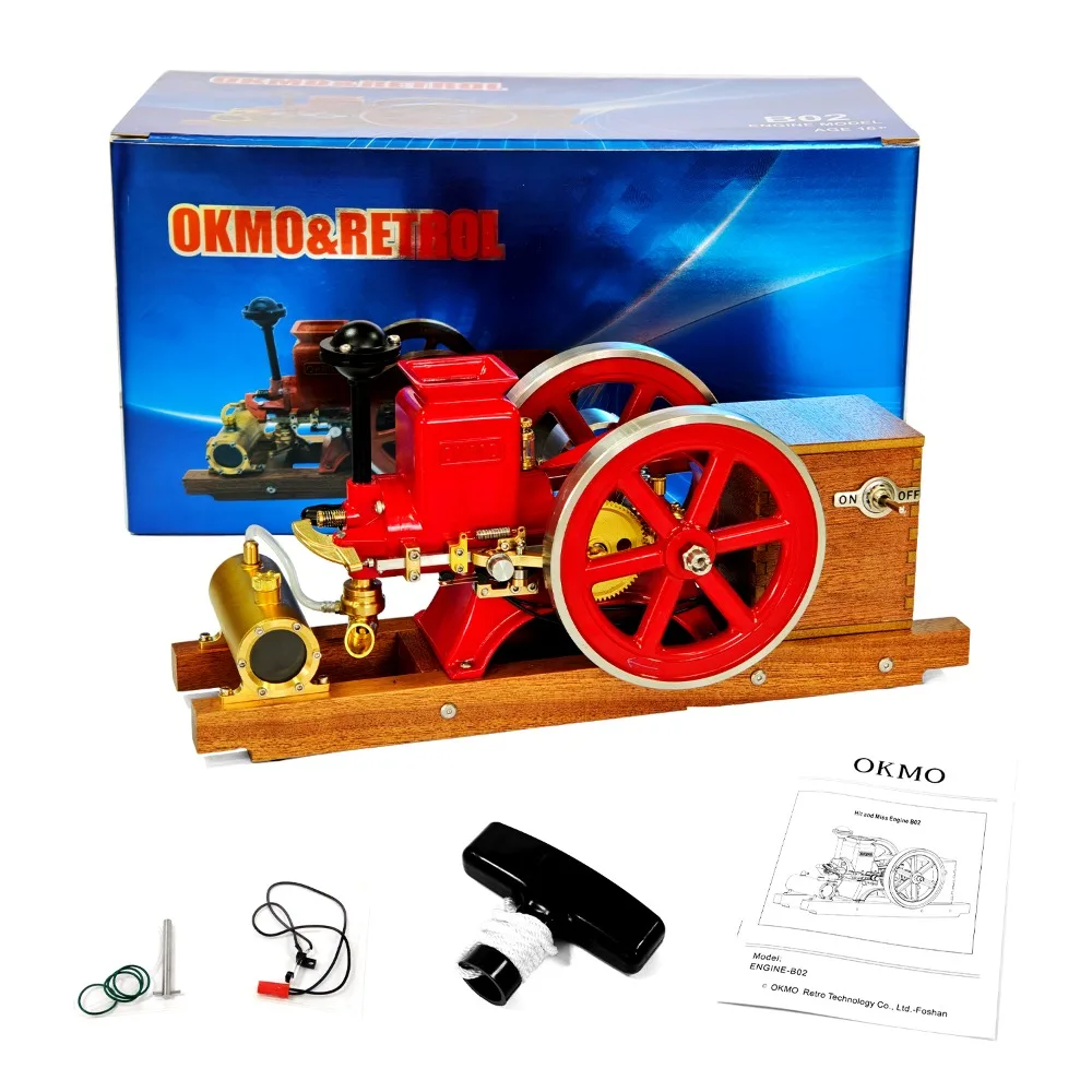 

Двигатель OKMO B02 (газовая версия), 3.6CC, горизонтальный, одноцилиндровый, четырехтактный, с испарительным водяным охлаждением, модель для сборки игрушечных машинок