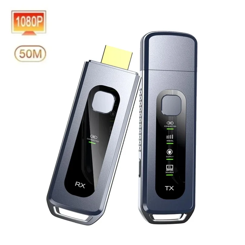 

HDMI-Compatible Wireless Video Transmitter and Receiver Extender 50m 1080P TV Stick Dongle Wireless Adapter For Camera Laptop PC