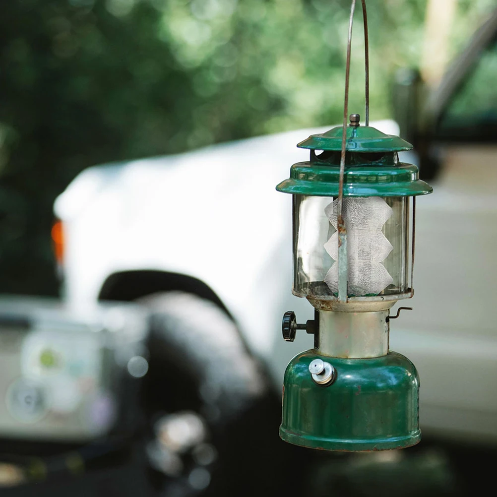 

5 Pcs Camp Lamp Yarn Cover Hiking Mantle Green Polyester Gas Mantles Outdoor