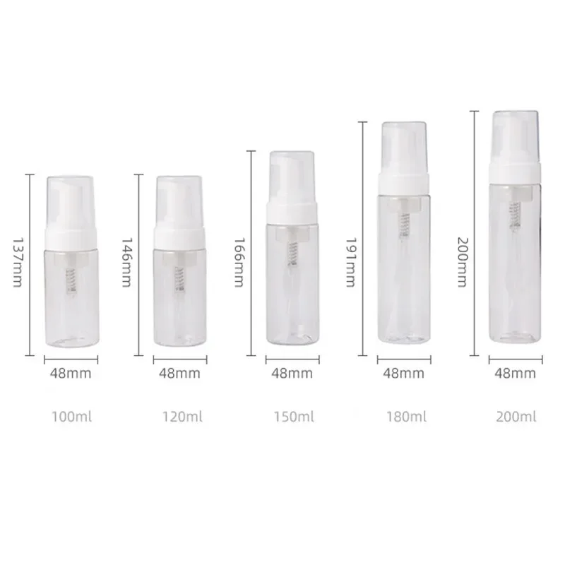 1PCS 30ml-100ml Foam Dispenser Bottle Plastic Refillable Mini Foam bottle Foaming Soap Dispenser Pump Bottles -for Travel